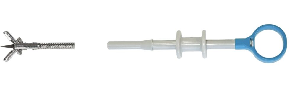 Щипцы биопсийные с овальными браншами с иглой