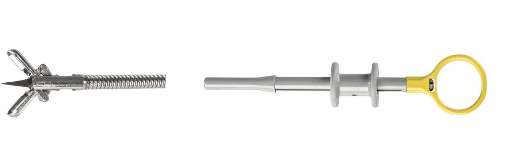 Щипцы биопсийные с овальными браншами с иглой