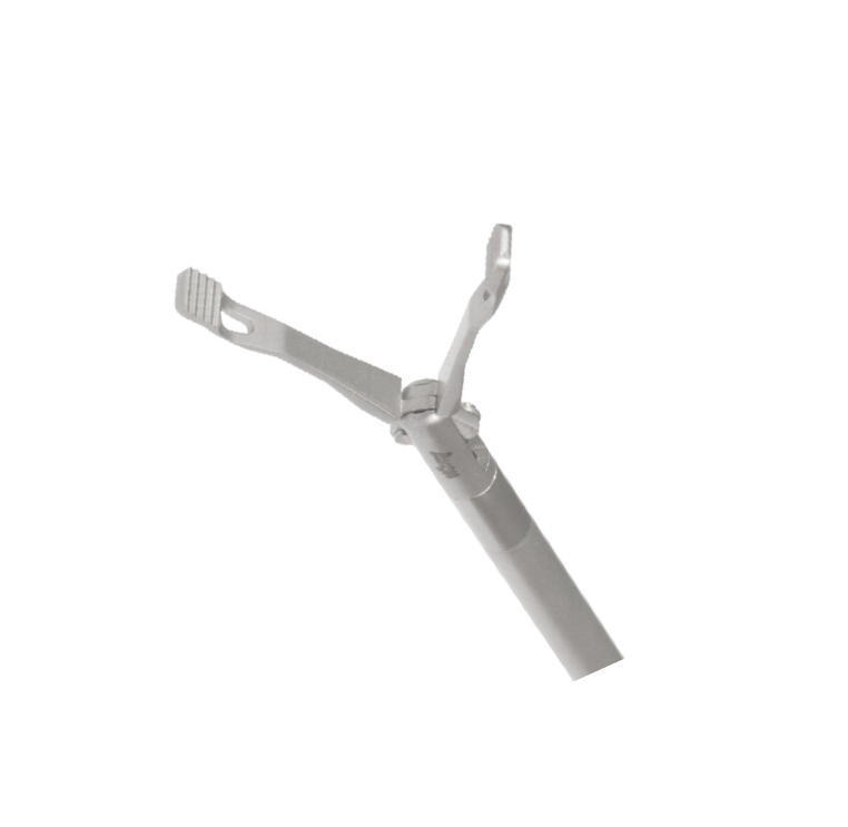 Зажим атравматичный по Babcock с кремальерой, поворотный